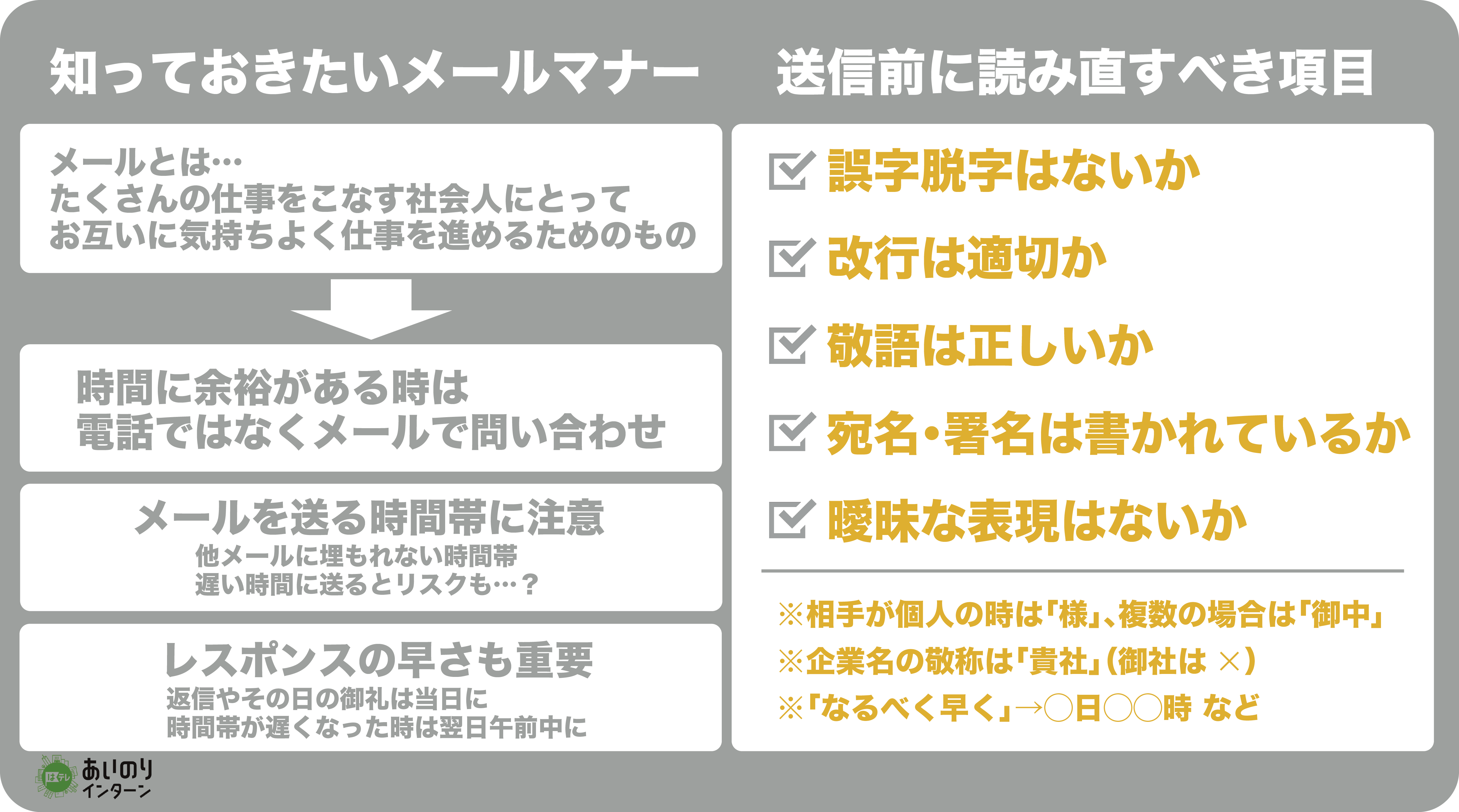 Gmail活用テク付 インターン応募で気をつけたいメールマナー